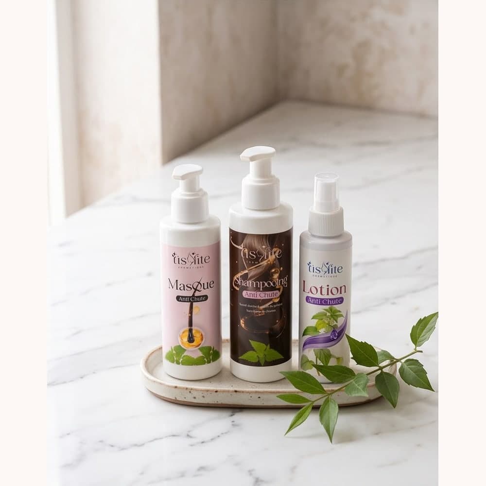 Le trio anti-chute Tislite : masque, shampooing et lotion